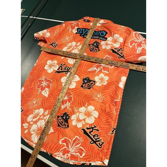 NEW Frederick Keys Baltimore Orioles Minor League Baseball Hawaiian Shirt MED 11 - Picture 5 of 5
